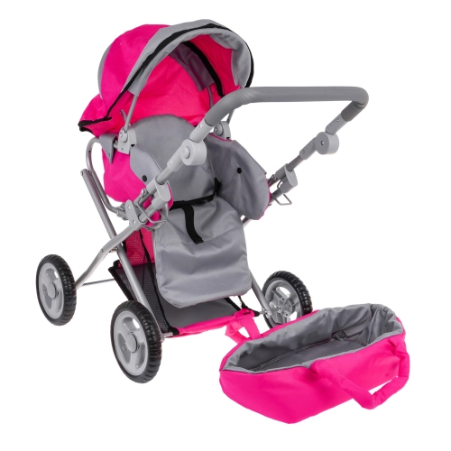 Wózek Dla Lalek 3w1 Gondola Spacerówka Nosidełko FL8166-1